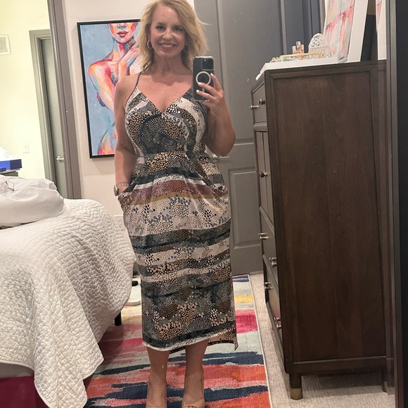 BCBGeneration Della Drape Midi Dress - Picture 5 of 5